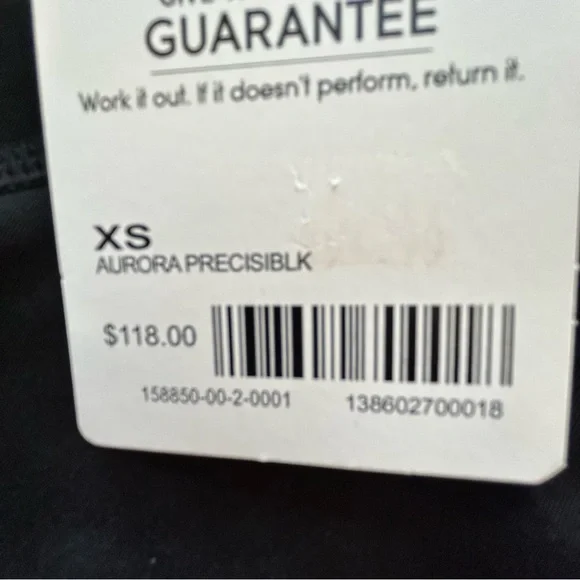NWT Athleta black/multi Aurora Precision 7/8 tight compression legging Size XS - Picture 6 of 11